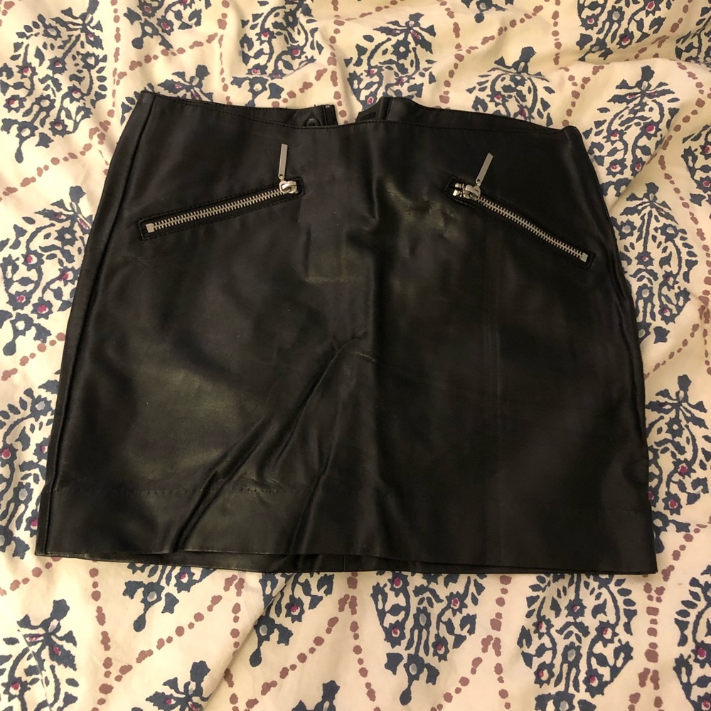 Vegan Leather Skirt